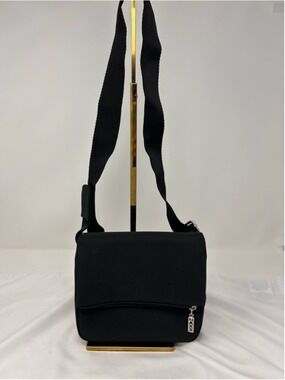 MAXX Black Compact Crossbody Bag Travel Work Utility Adjustable Strap